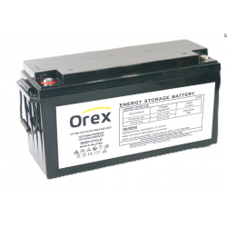 Orex 12V 165Ah (20Hr) Vrla Deep Cycle Jel Akü (484x170x241mm)